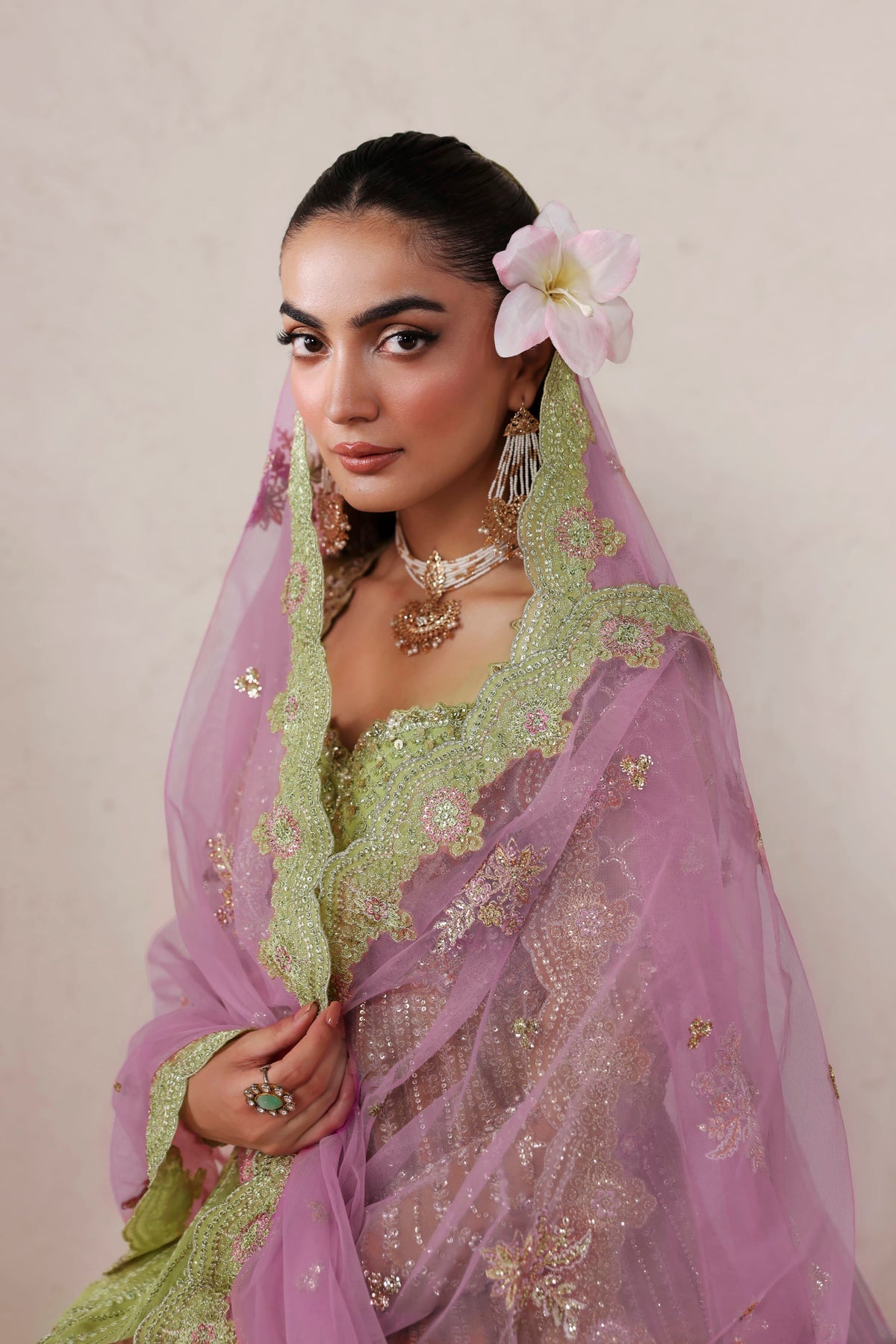 Zarelle from MEERAS Luxury Chiffon by Akbar Aslam at #VogueClothingStudio