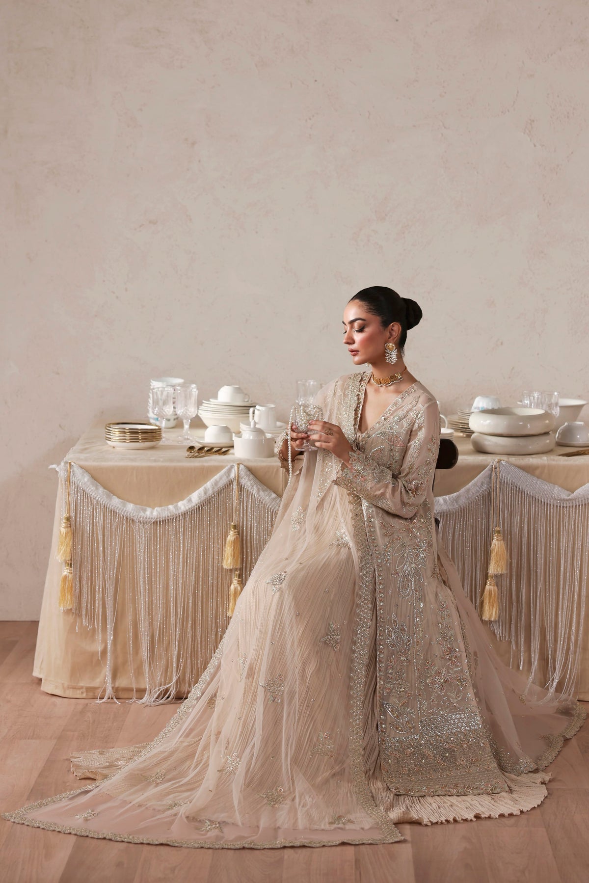 Marceline from MEERAS Luxury Chiffon by Akbar Aslam at #VogueClothingStudio