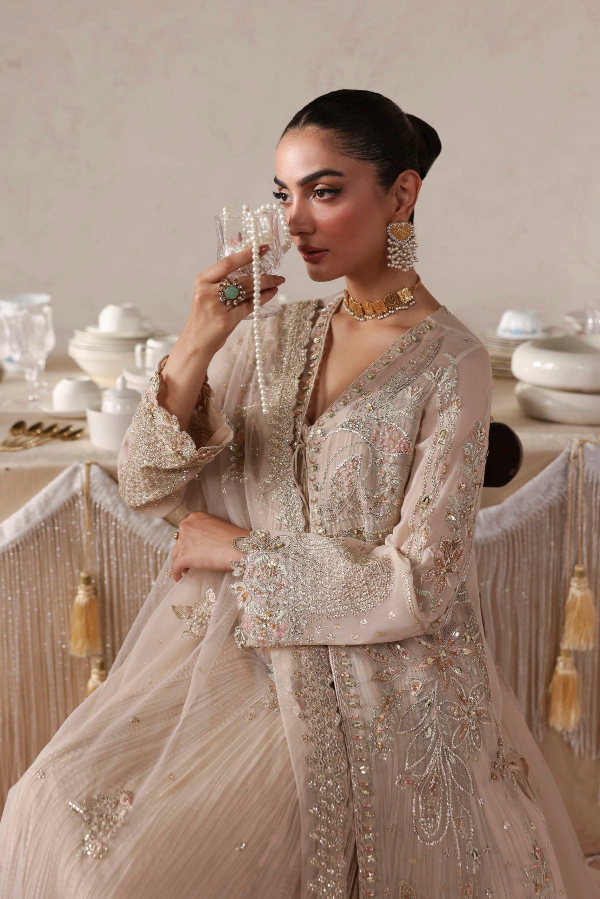 Marceline from MEERAS Luxury Chiffon by Akbar Aslam at #VogueClothingStudio
