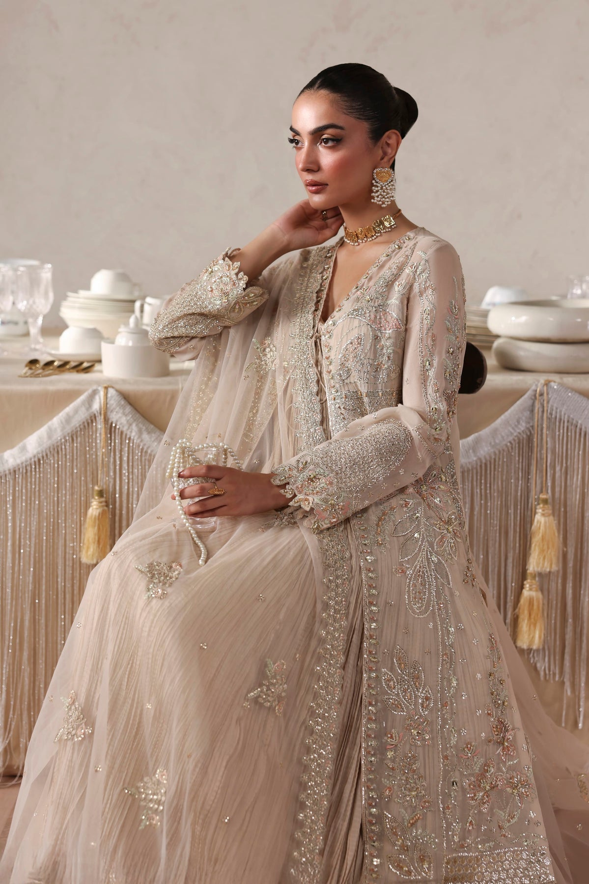 Marceline from MEERAS Luxury Chiffon by Akbar Aslam at #VogueClothingStudio