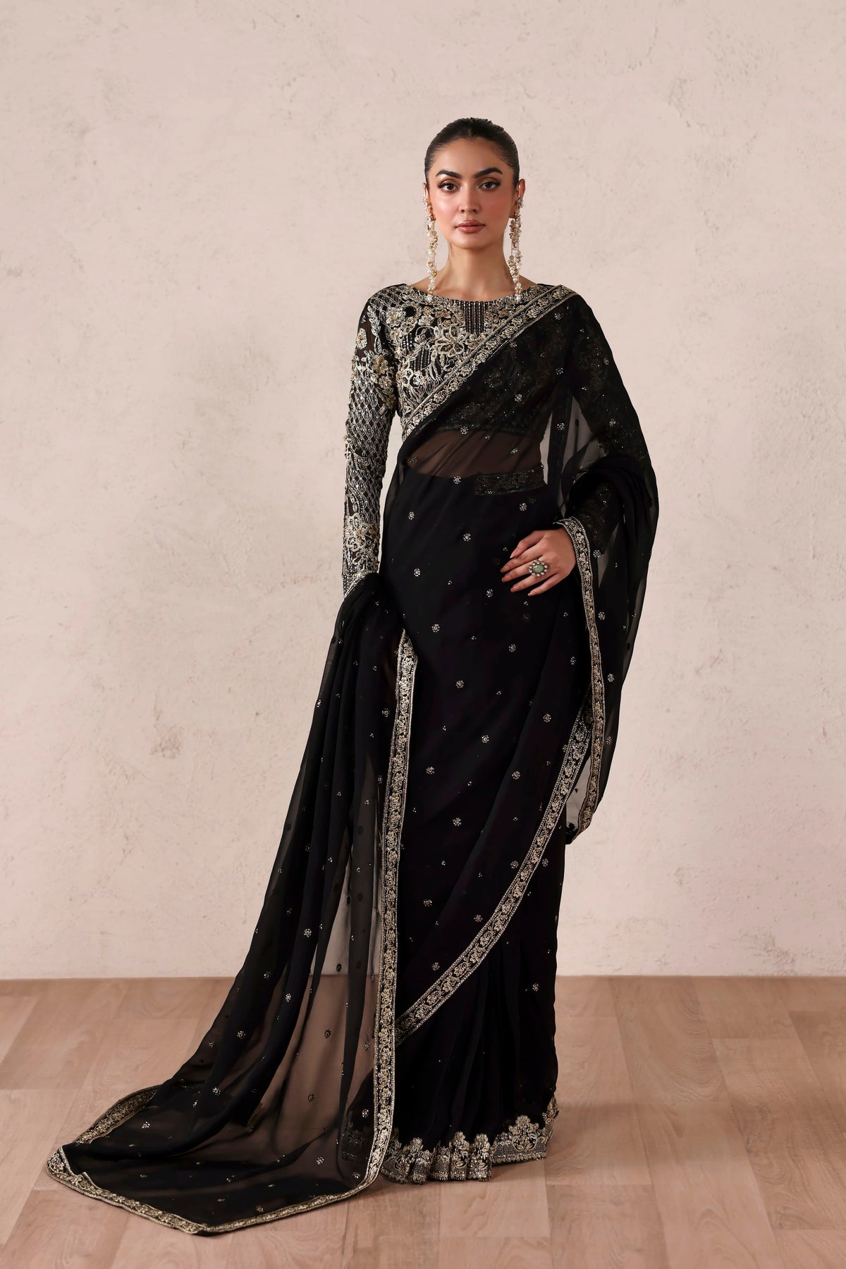 Amoura from MEERAS Luxury Chiffon by Akbar Aslam at #VogueClothingStudio