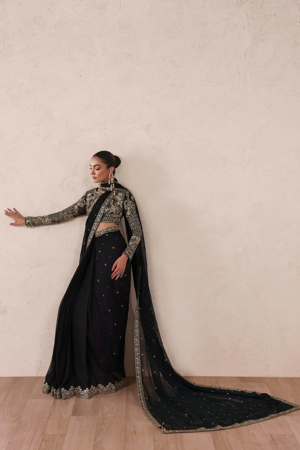 Amoura from MEERAS Luxury Chiffon by Akbar Aslam at #VogueClothingStudio