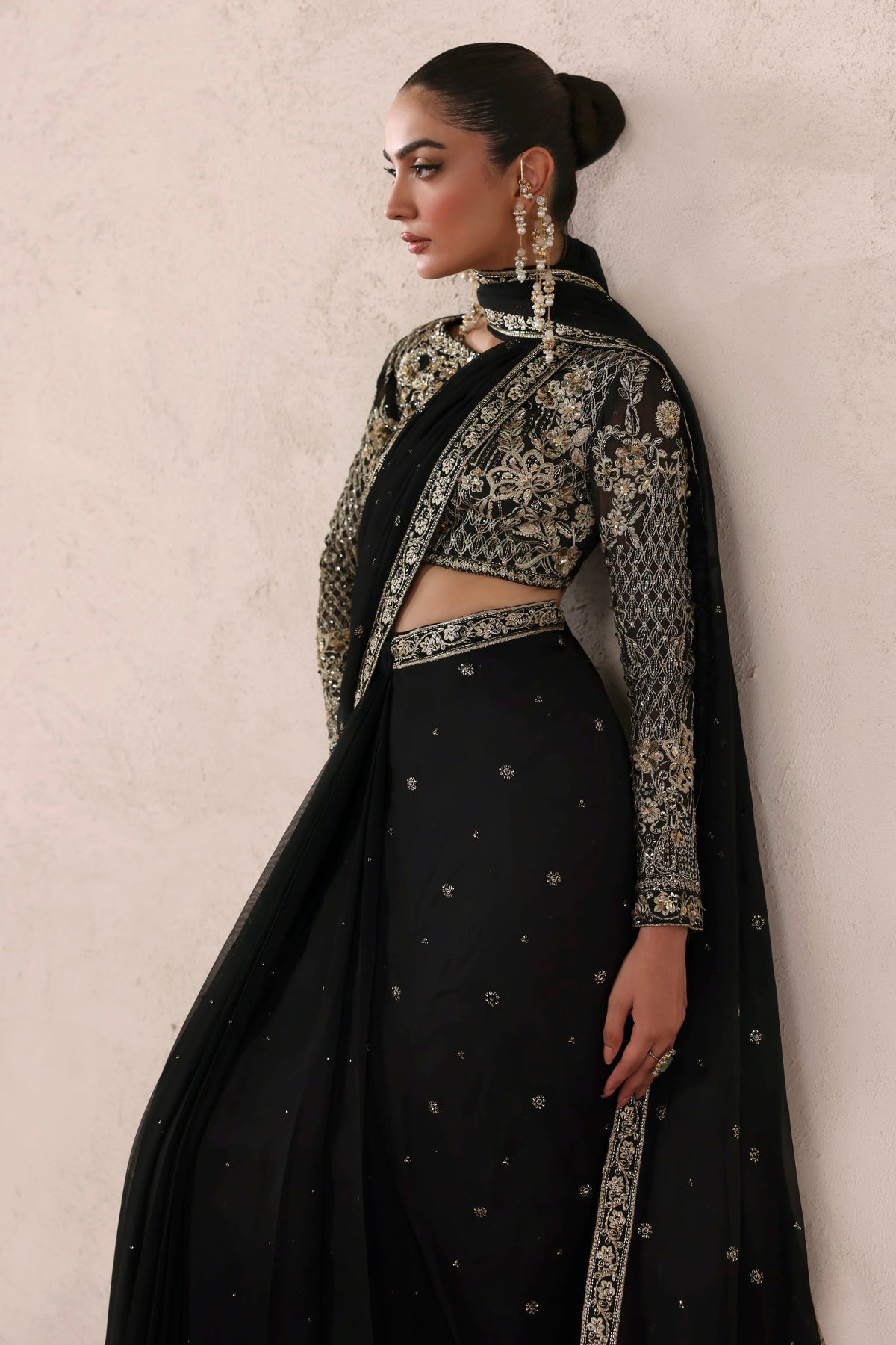 Amoura from MEERAS Luxury Chiffon by Akbar Aslam at #VogueClothingStudio