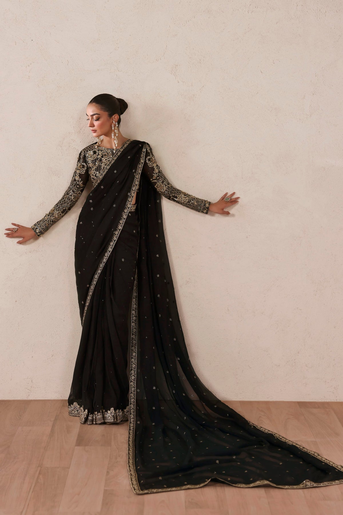 Amoura from MEERAS Luxury Chiffon by Akbar Aslam at #VogueClothingStudio