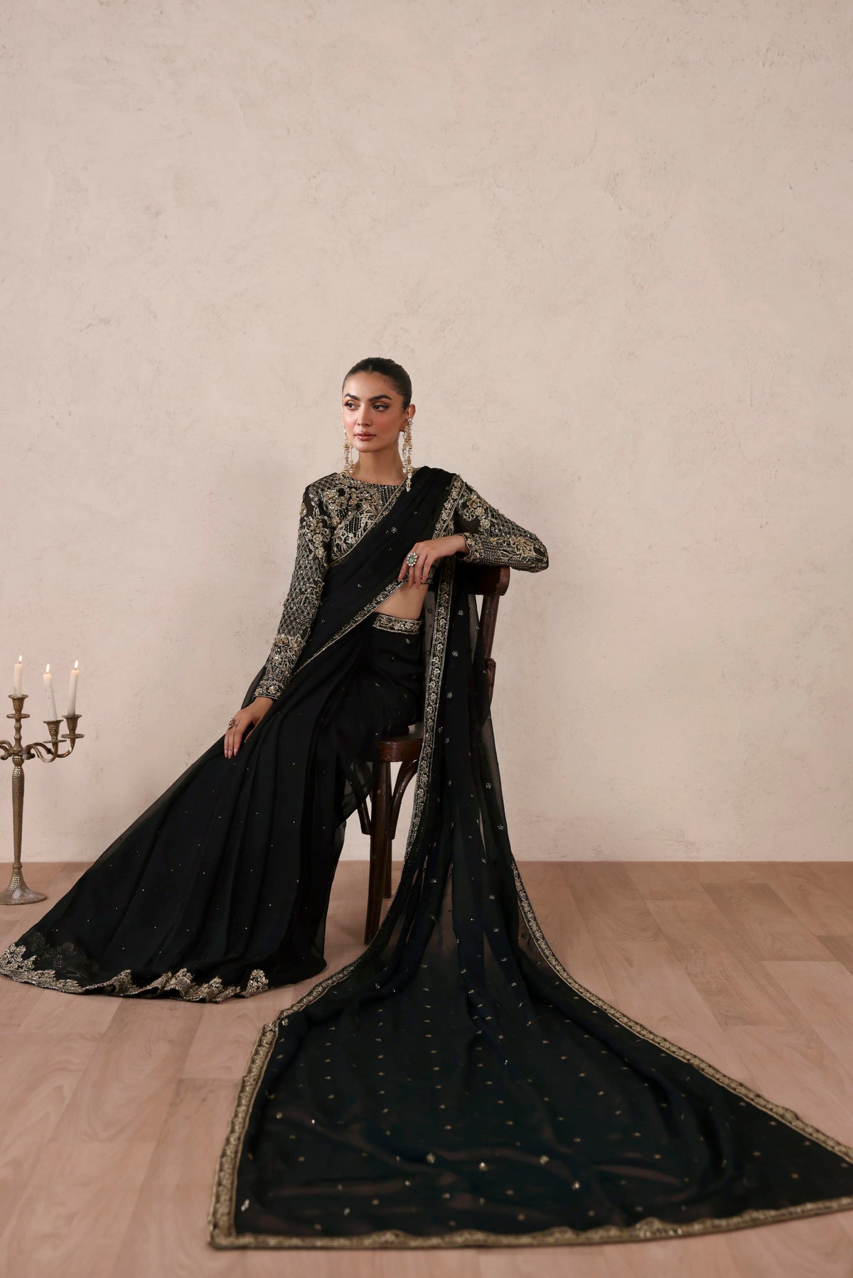 Amoura from MEERAS Luxury Chiffon by Akbar Aslam at #VogueClothingStudio