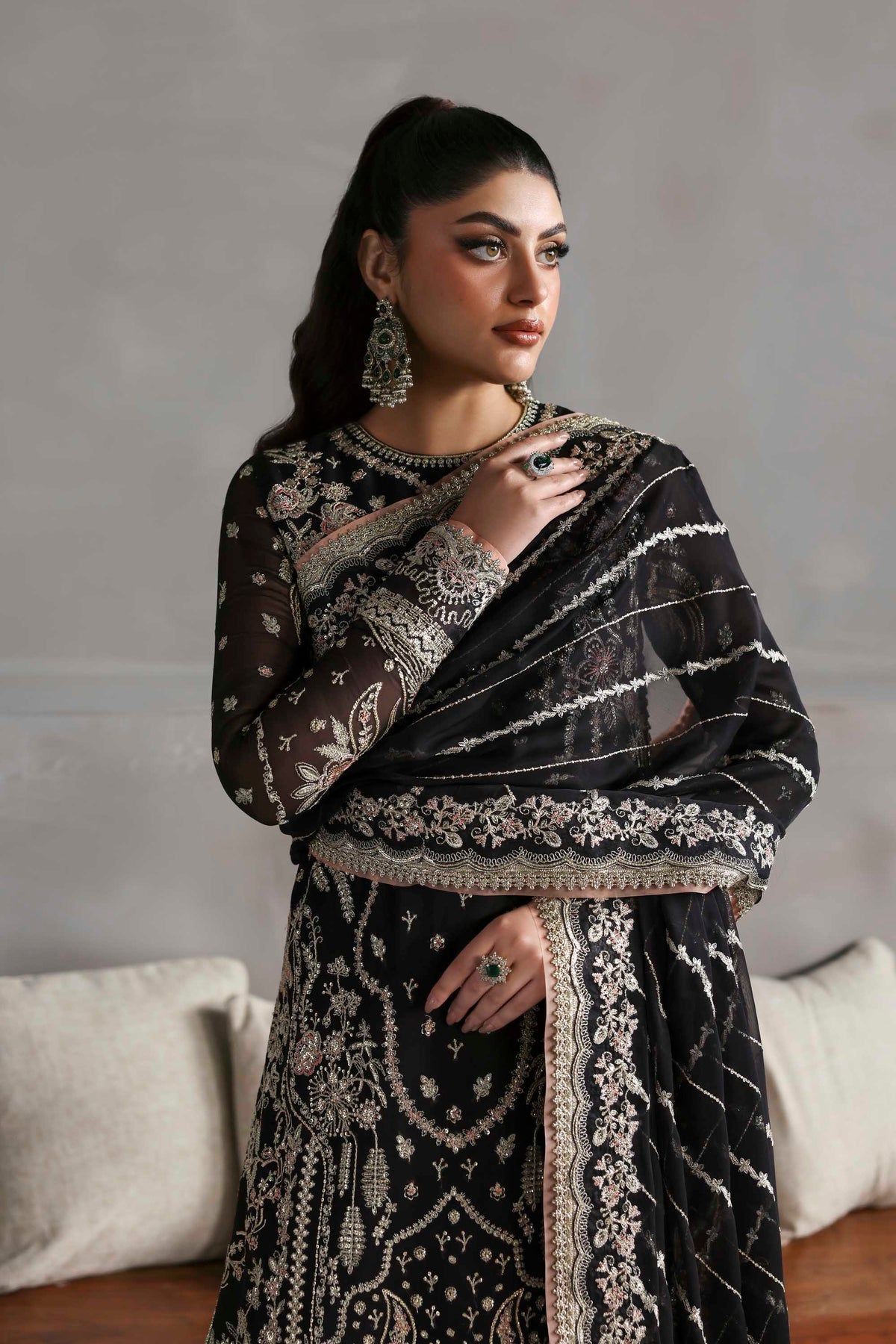 1618 Zehmaya - MEERAS Luxury Chiffon by Akbar Aslam at #VogueClothingStudio