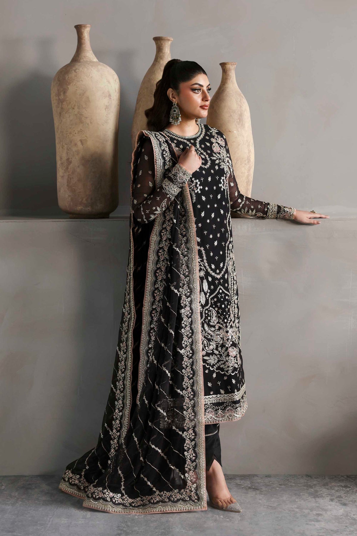 1618 Zehmaya - MEERAS Luxury Chiffon by Akbar Aslam at #VogueClothingStudio