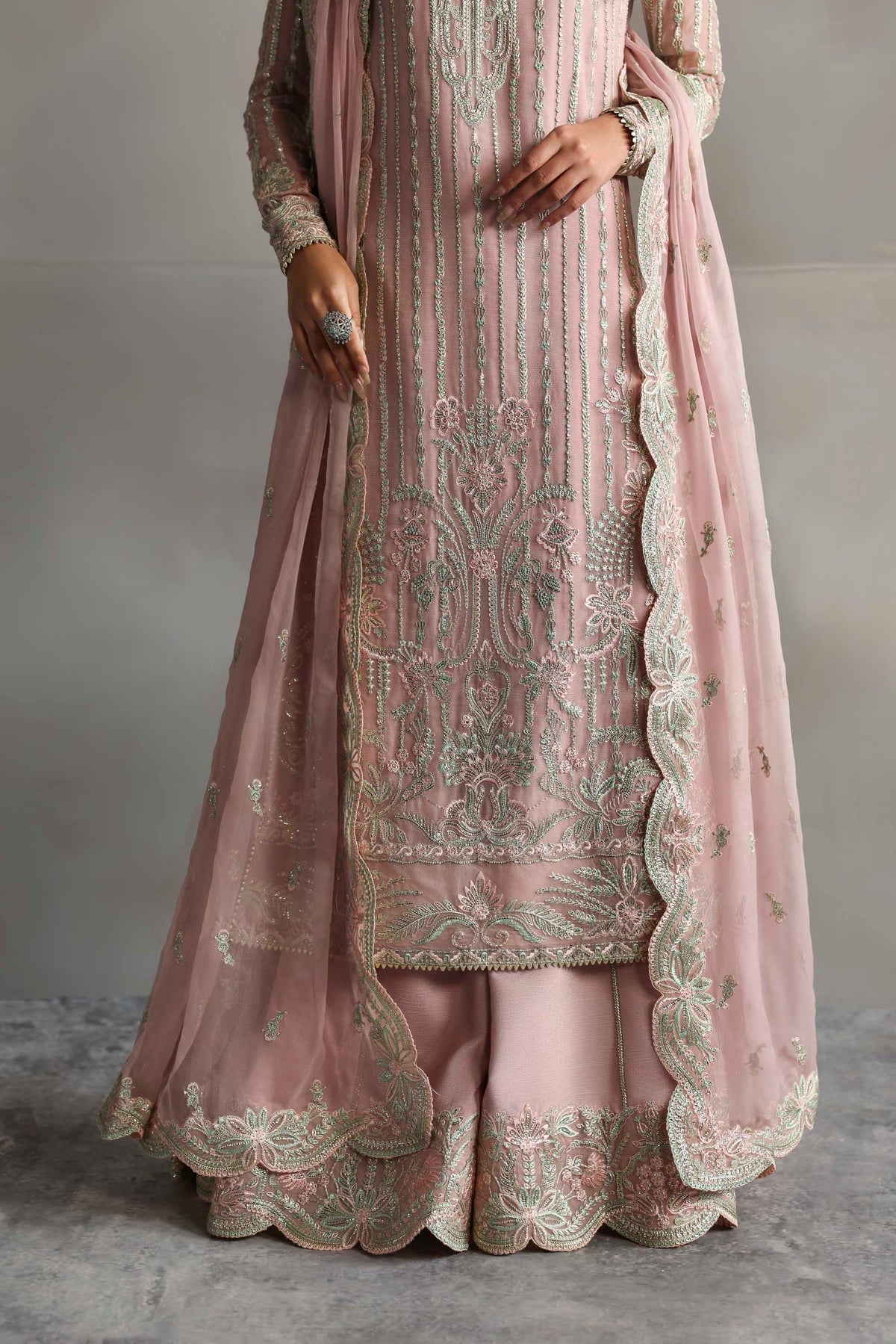 1613 Gulnour - MEERAS Luxury Chiffon by Akbar Aslam at #VogueClothingStudio