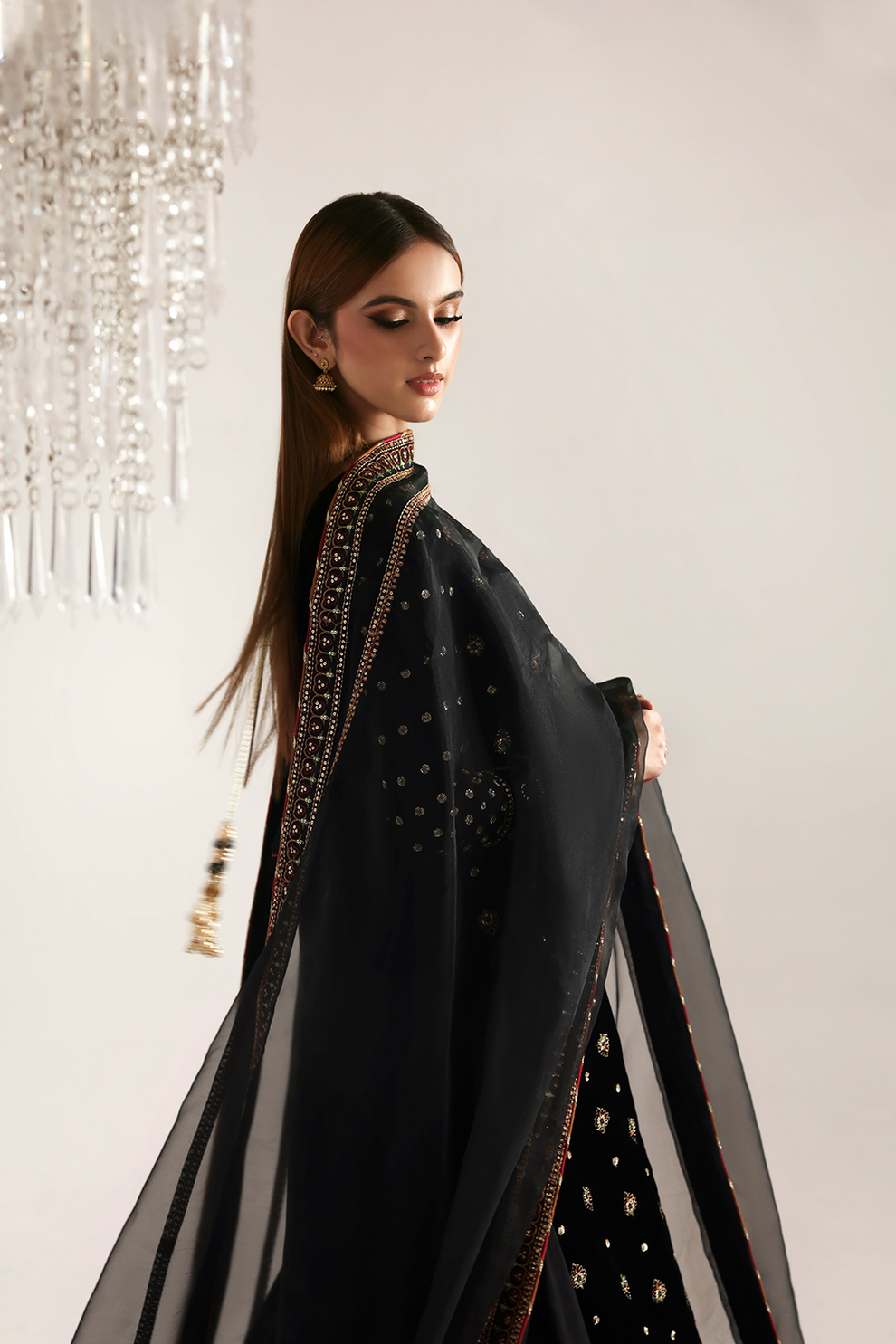 RAZIA Zarposh velvet collection by Emaan Adeel at #VogueClothingStudio