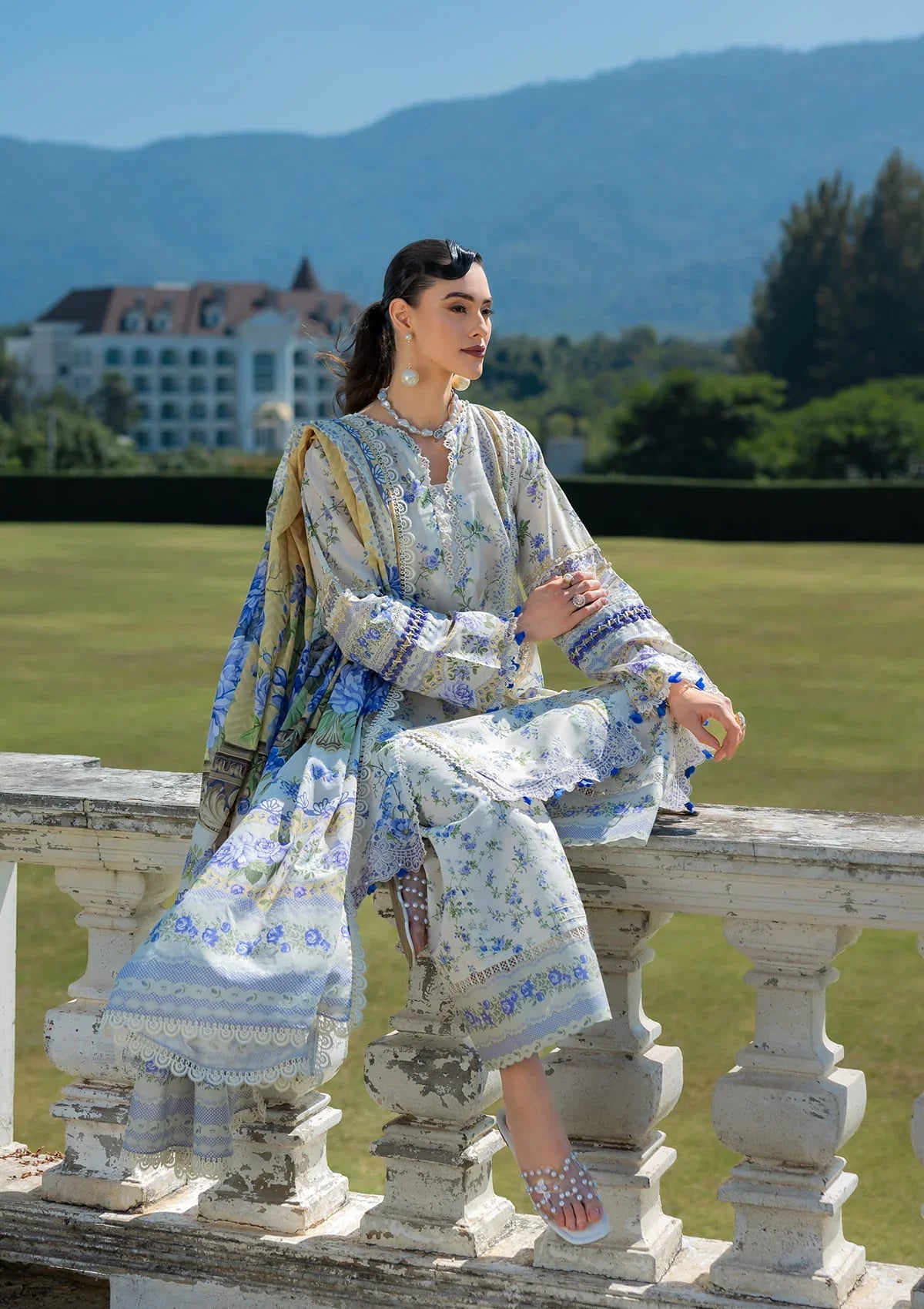 Radiant Lawn Sleeves and lawn shirt from ELAF PRINTS COLLECTION 2025
