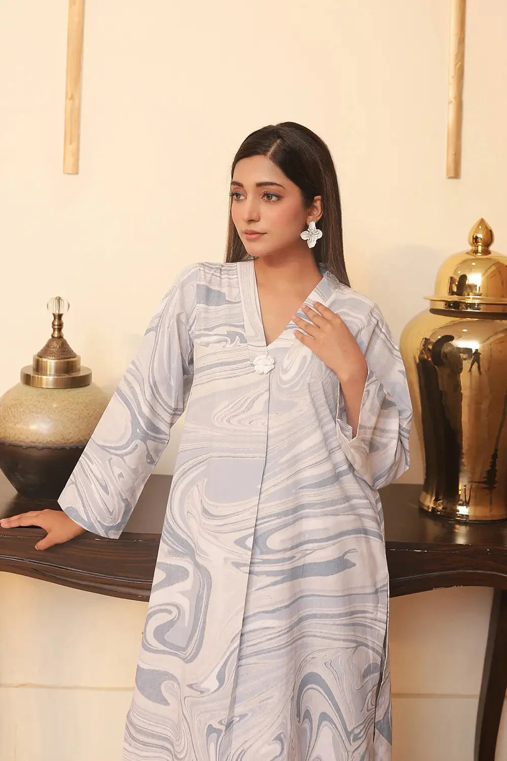 2PC Printed Stitched Cambric Suit KST-24003 Printed KHAS STORES 