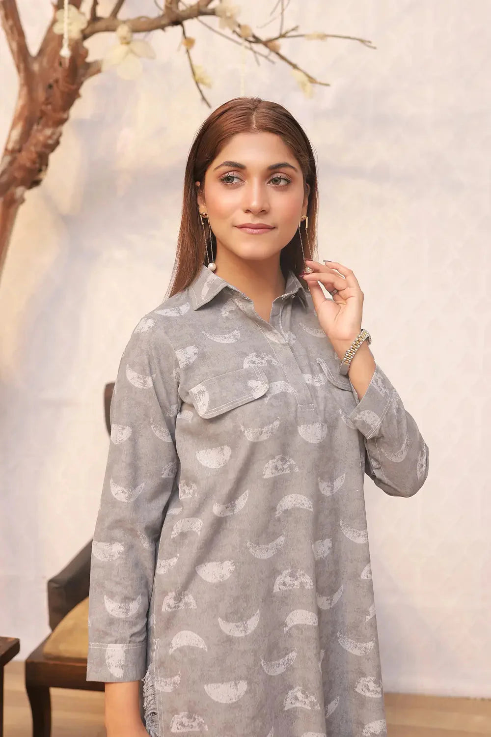 2PC Printed Stitched Cambric Suit KST-24022 Printed KHAS STORES 