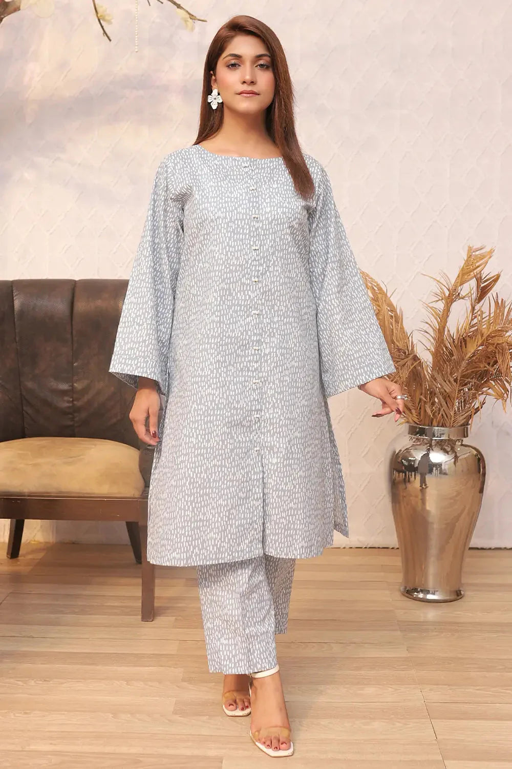 2PC Printed Stitched Cambric Suit KST-24028 Printed KHAS STORES 