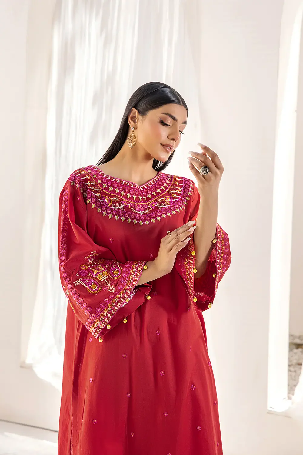 2PC Stitched Embroidered Lawn Shirt and Trouser KSTE-2698 Embroidered KHAS STORES 