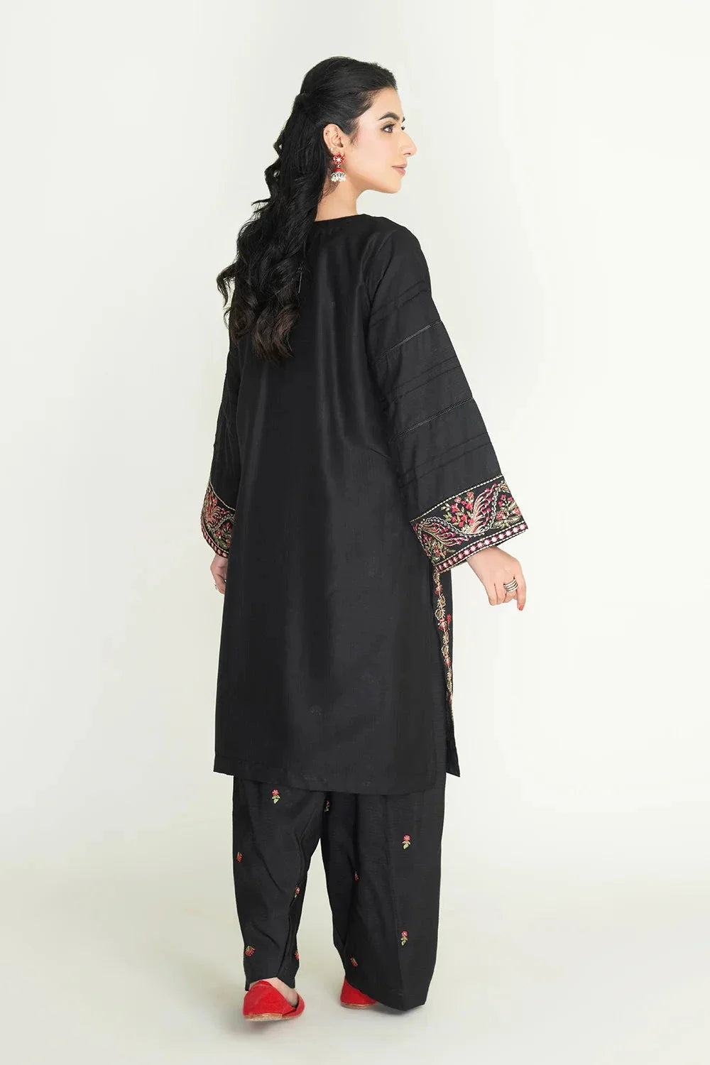 2PC Stitched Embroidered Lawn Shirt & Trouser | RKTE-3857 Embroidered KHAS STORES 