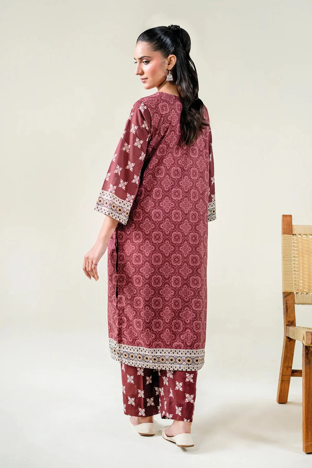 2PC Stitched Embroidered Lawn Shirt & Trouser | RTW-KST-3860 Embroidered KHAS STORES 