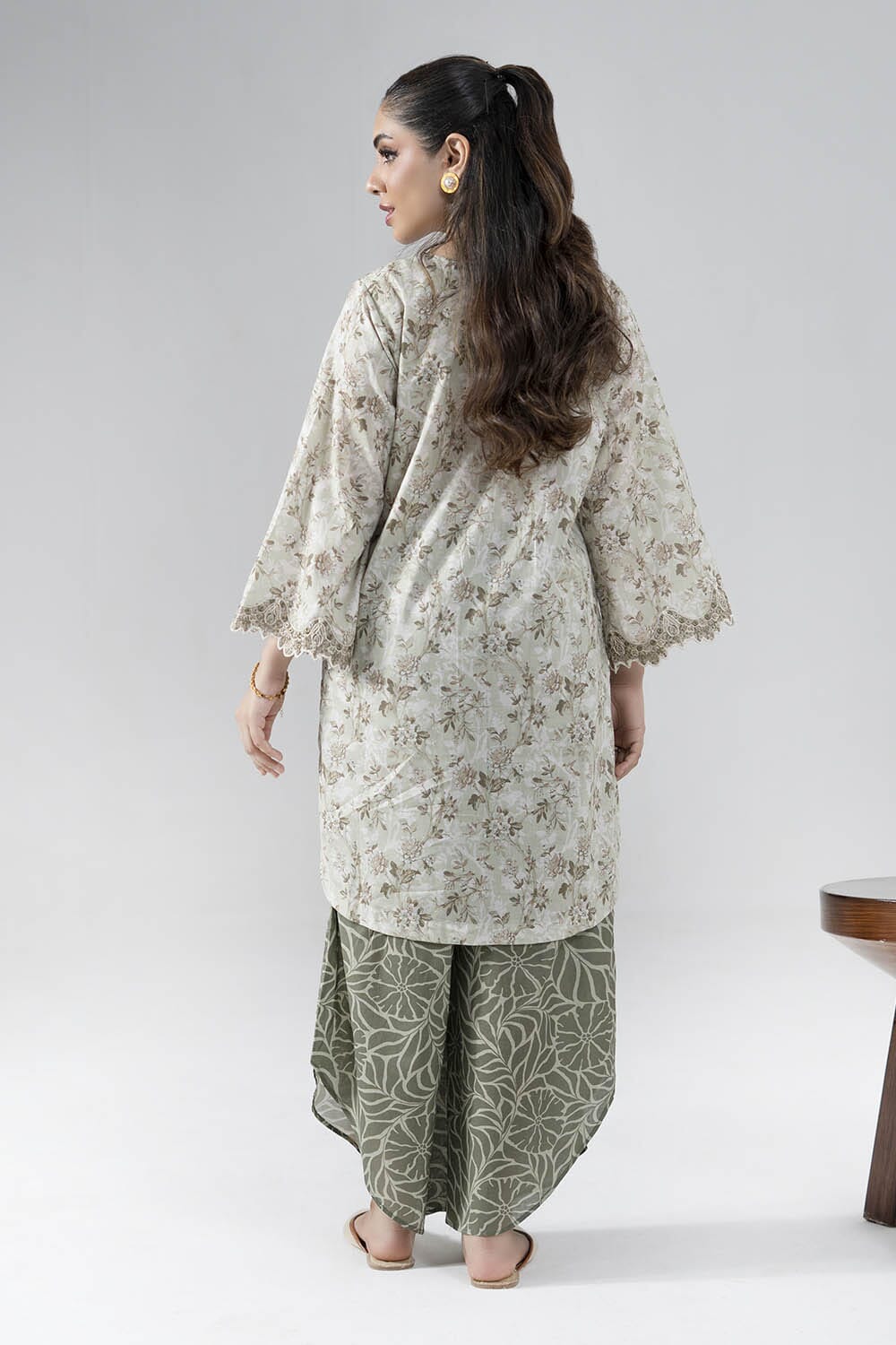 2PC Stitched Embroidered Lawn Shirt & Trouser | RTW-RKTE-4030 Embroidered KHAS STORES 
