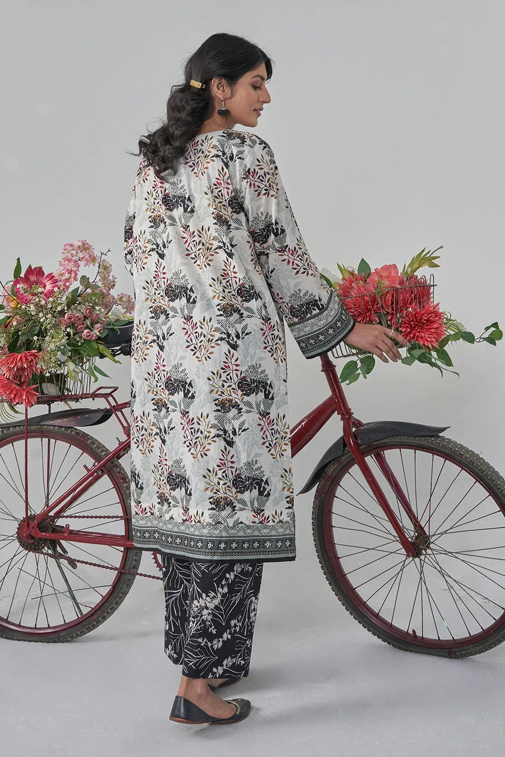 2PC Stitched Printed Lawn Shirt and Trouser RKTW-3035 Printed KHAS STORES 