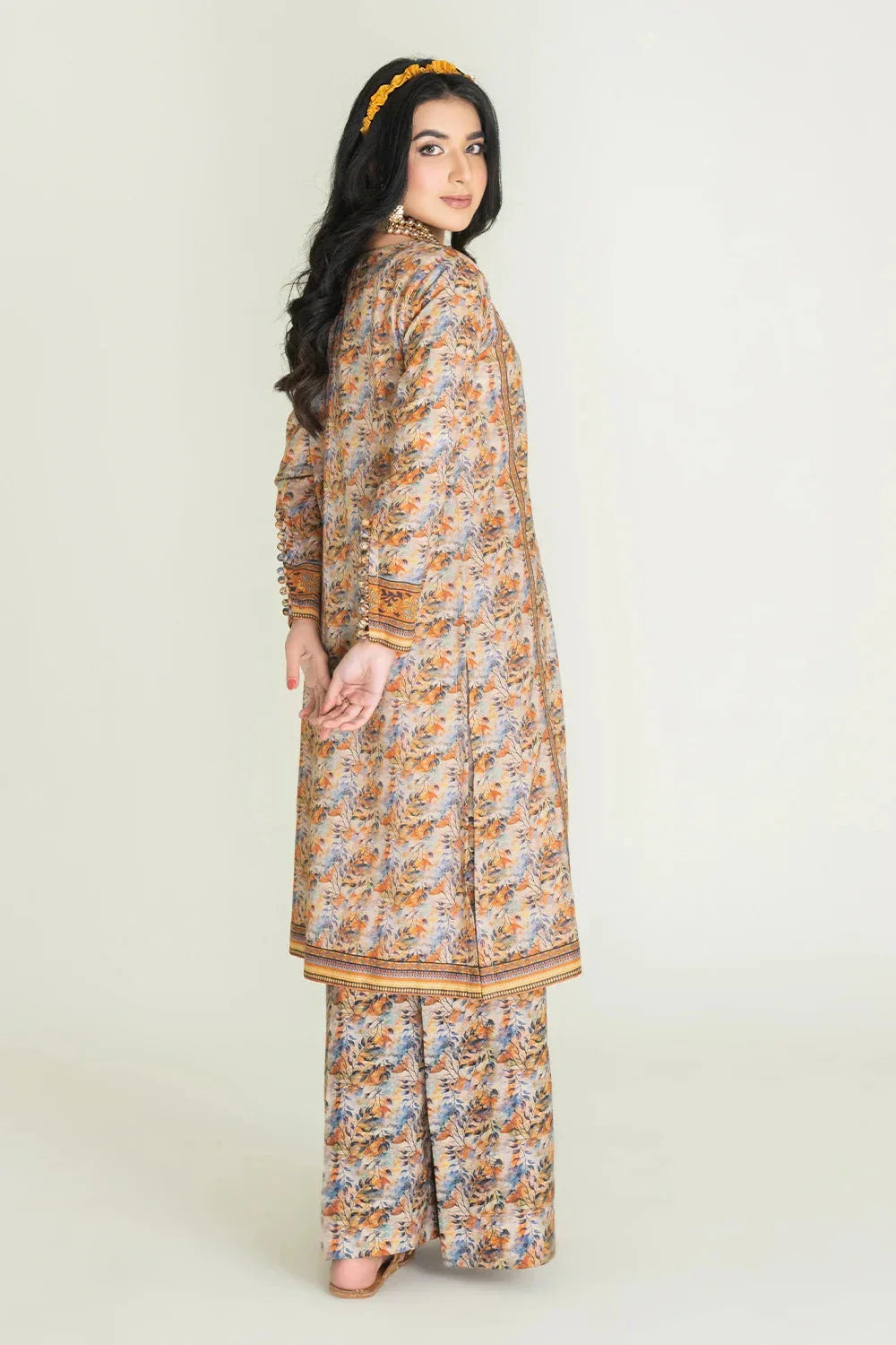 2PC Stitched Printed Lawn Shirt & Trouser | RTW-KST-3462 Printed KHAS STORES 