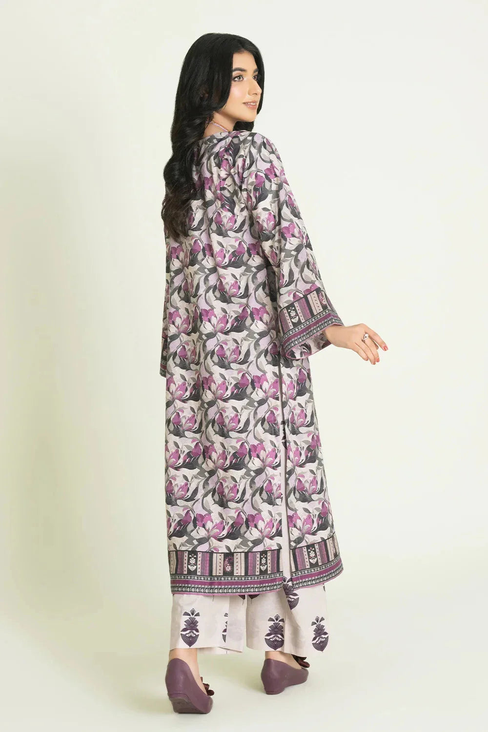 2PC Stitched Printed Lawn Shirt & Trouser | RTW-KST-3466 Printed KHAS STORES 
