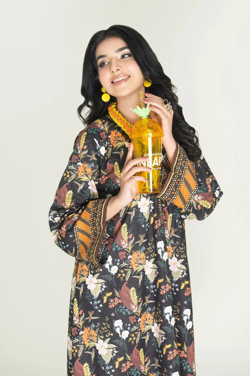 2PC Stitched Printed Lawn Shirt & Trouser | RTW-KST-3467 Printed KHAS STORES 