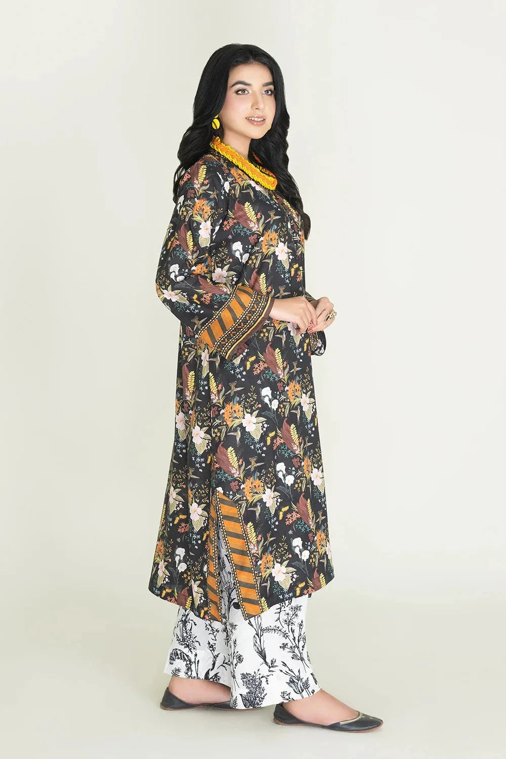 2PC Stitched Printed Lawn Shirt & Trouser | RTW-KST-3467 Printed KHAS STORES 