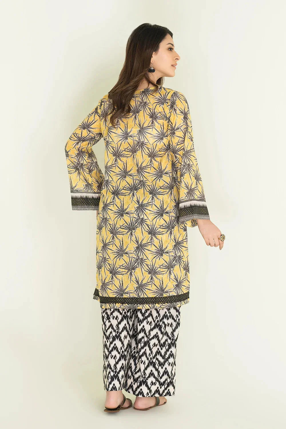 2PC Stitched Printed Lawn Shirt & Trouser | RTW-KST-3847 Printed KHAS STORES 