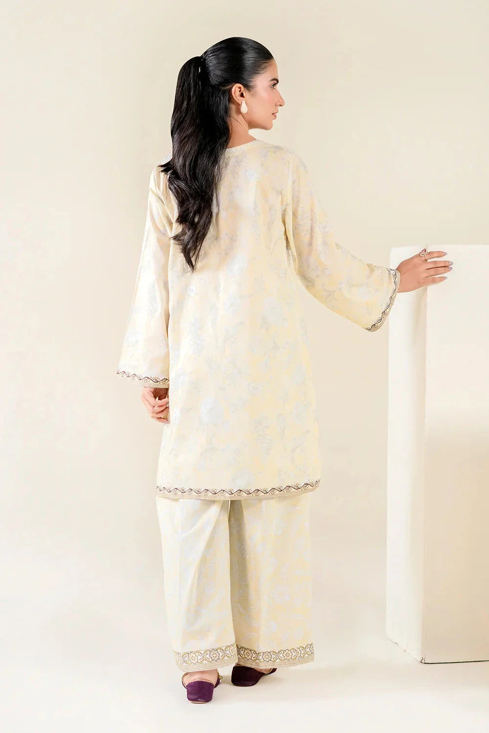 2PC Stitched Printed Lawn Shirt & Trouser | RTW-KST-3850 Printed KHAS STORES 