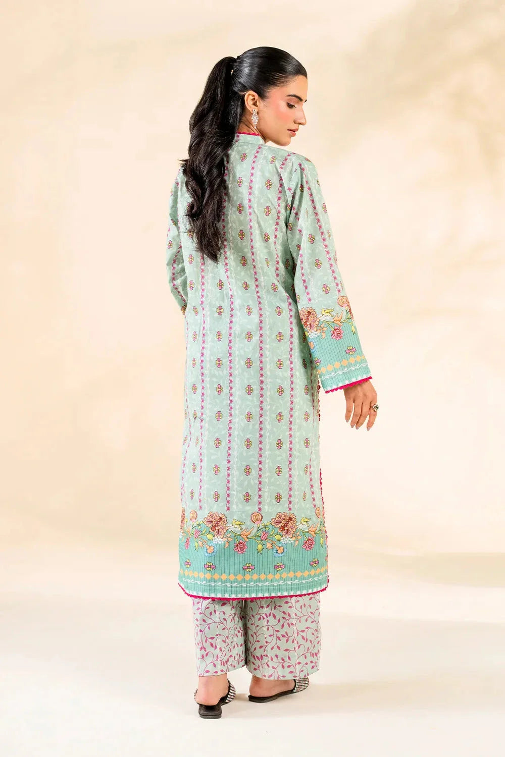 2PC Stitched Printed Lawn Shirt & Trouser | RTW-KST-3852 Printed KHAS STORES 
