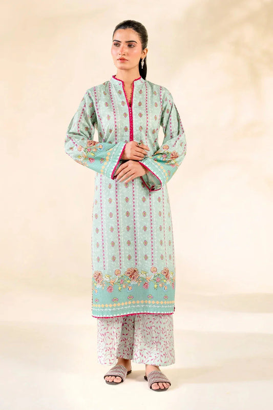 2PC Stitched Printed Lawn Shirt & Trouser | RTW-KST-3852 Printed KHAS STORES 