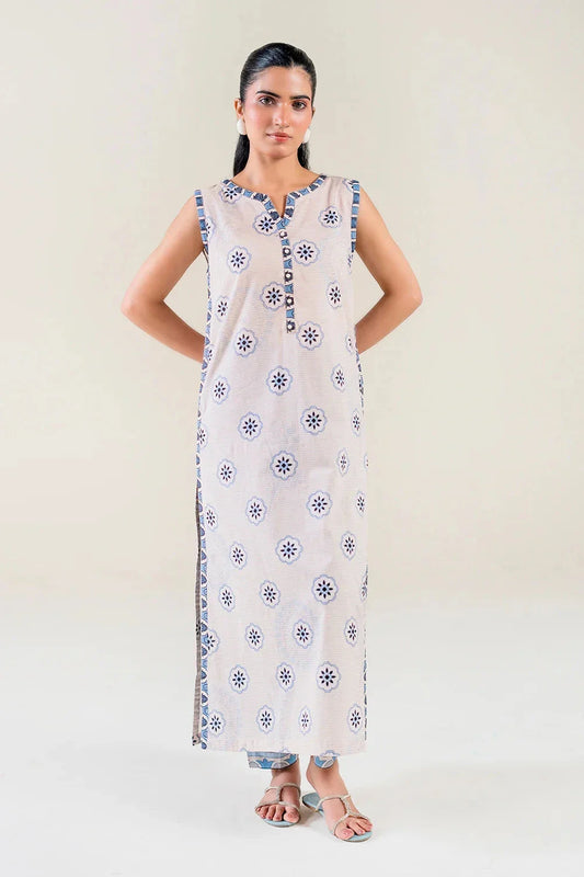 2PC Stitched Printed Lawn Shirt & Trouser | RTW-KST-3853 Printed KHAS STORES 