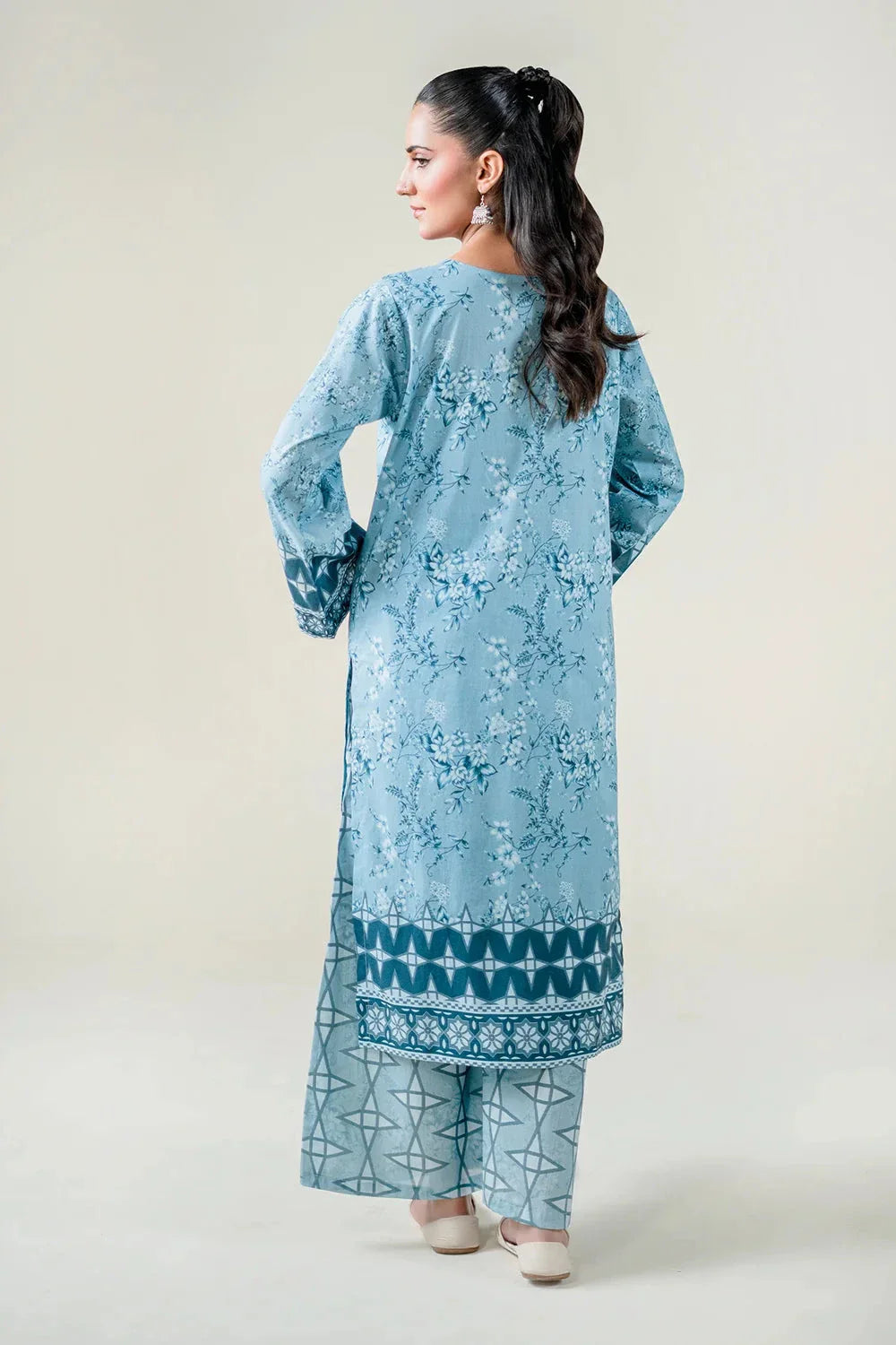 2PC Stitched Printed Lawn Shirt & Trouser | RTW-KST-3863 Embroidered KHAS STORES 