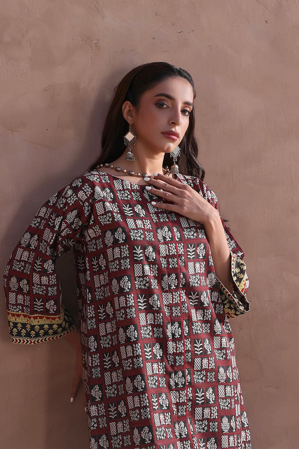 2PC Unstitched Khaddar Shirt & Trouser RKT-2323 KHAS STORES 