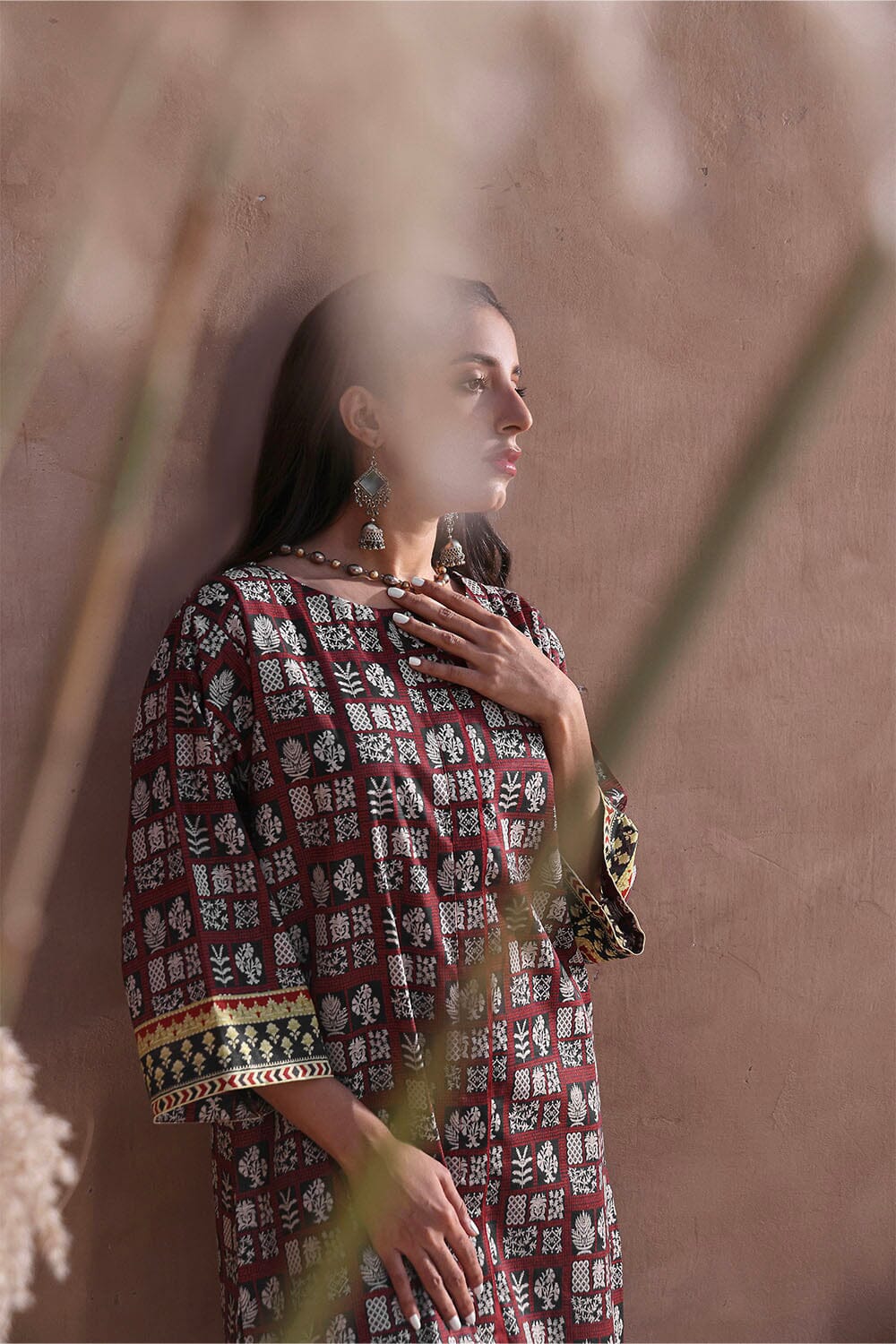 2PC Unstitched Khaddar Shirt & Trouser RKT-2323 KHAS STORES 