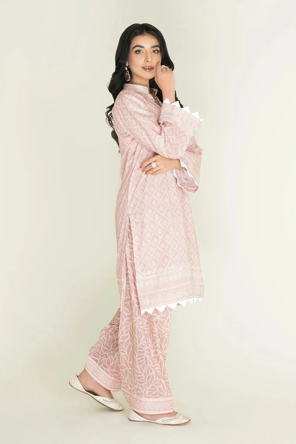 2PC Unstitched Printed Lawn Shirt and Trouser I KST-3830 Printed KHAS STORES 
