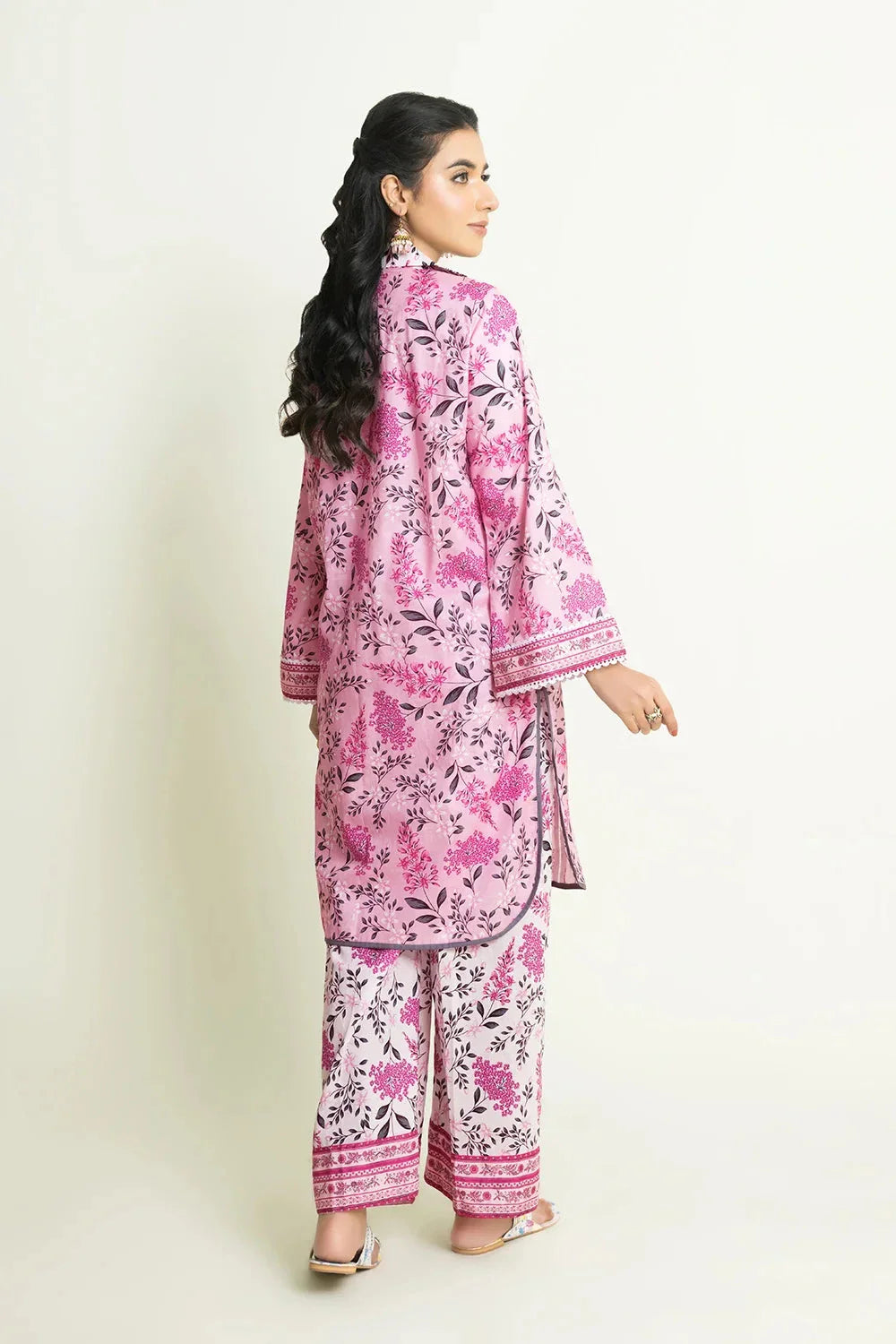 2PC Unstitched Printed Lawn Shirt and Trouser I KST-3837 Printed KHAS STORES 