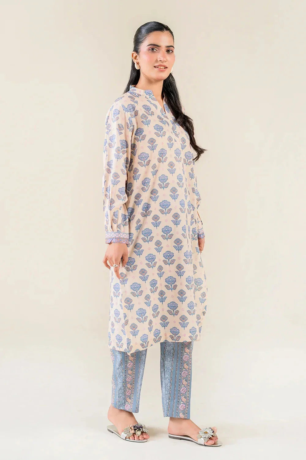 2PC Unstitched Printed Lawn Shirt and Trouser I KST-3839 Printed KHAS STORES 