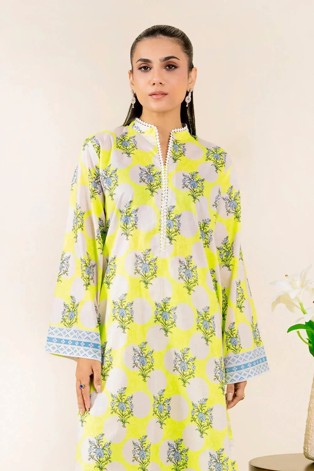 2PC Unstitched Printed Lawn Shirt and Trouser I KST-3840 Printed KHAS STORES 