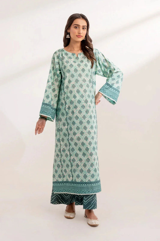2PC Unstitched Printed Lawn Shirt and Trouser KST-3234 Printed KHAS STORES 