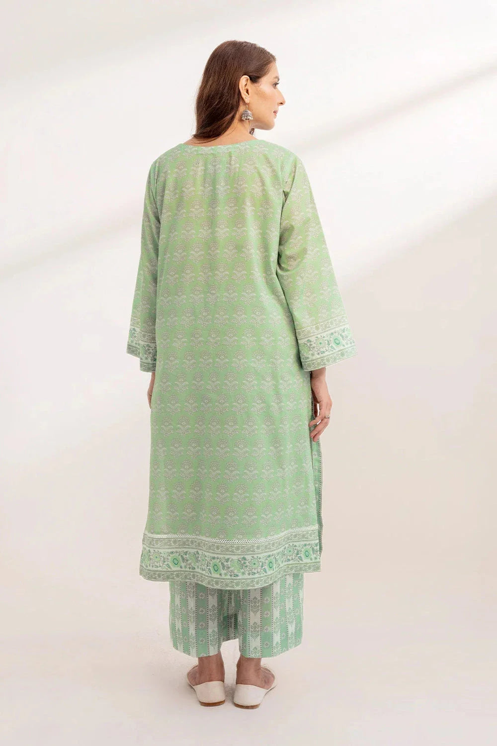 2PC Unstitched Printed Lawn Shirt and Trouser KST-3244 Printed KHAS STORES 