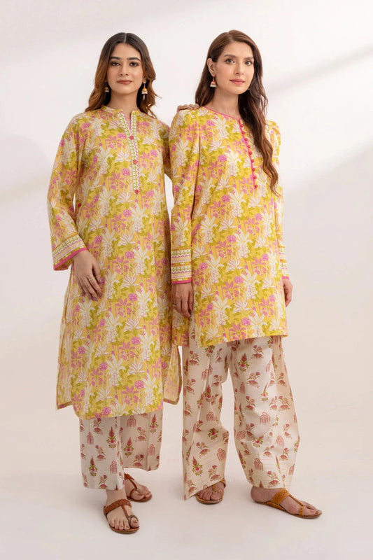 2PC Unstitched Printed Lawn Shirt and Trouser KST-3246 Printed KHAS STORES 