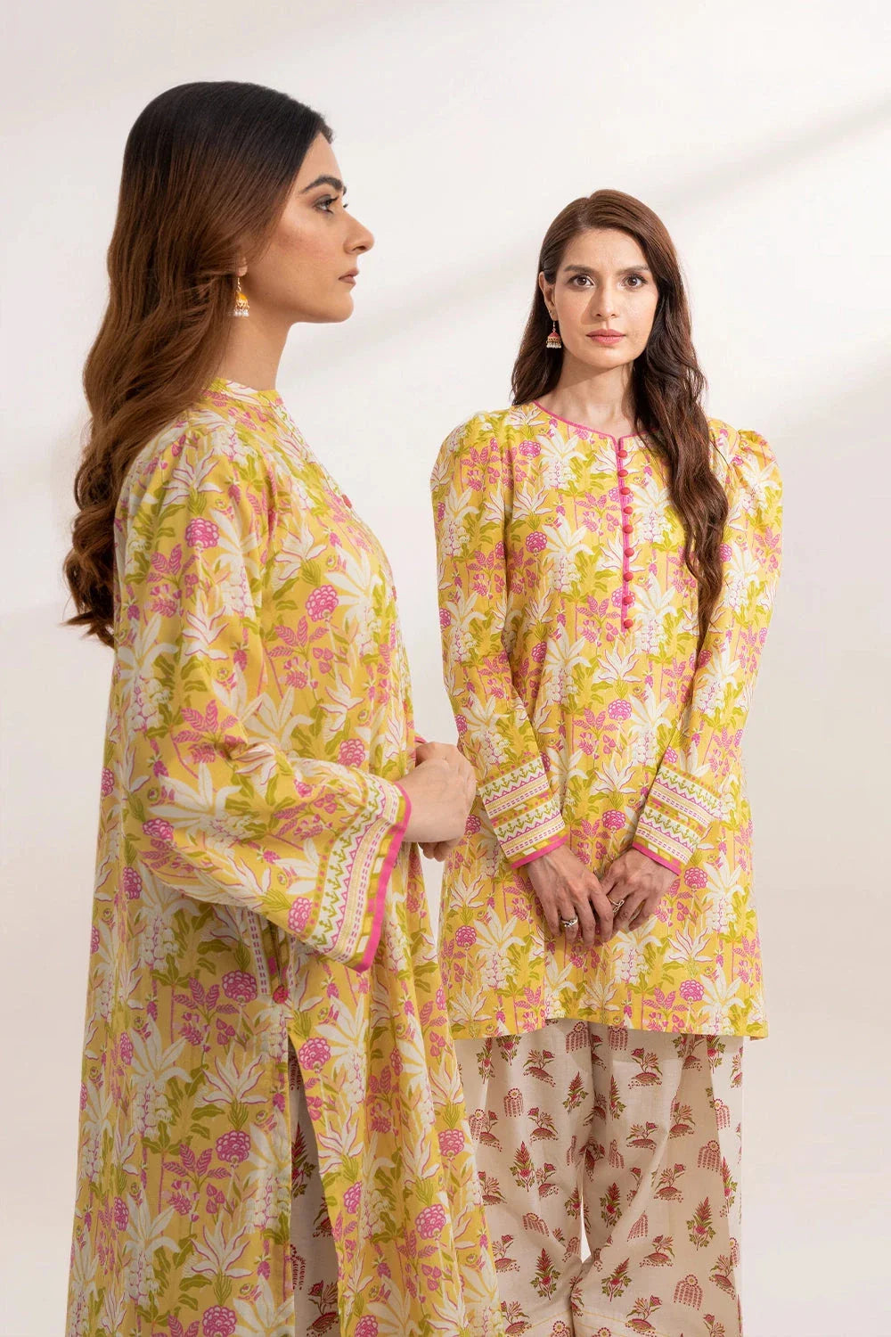 2PC Unstitched Printed Lawn Shirt and Trouser KST-3246 Printed KHAS STORES 