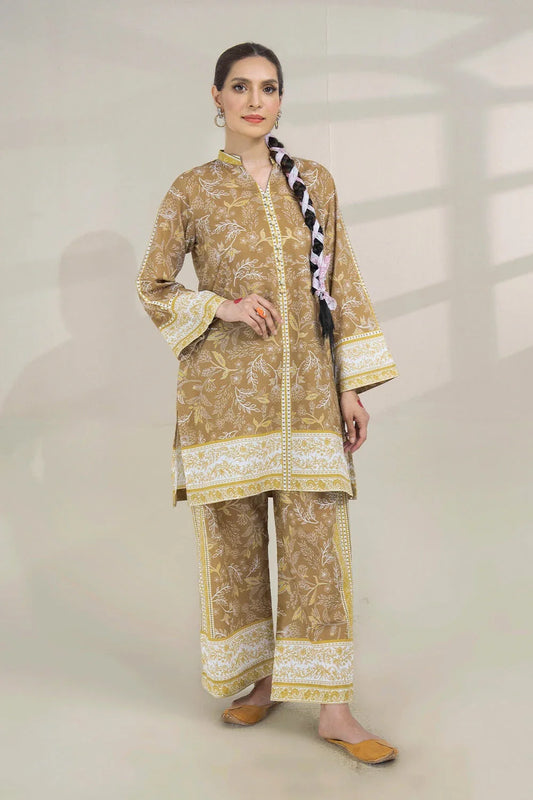 2PC Unstitched Printed Lawn Shirt and Trouser KST-3257 Printed KHAS STORES 