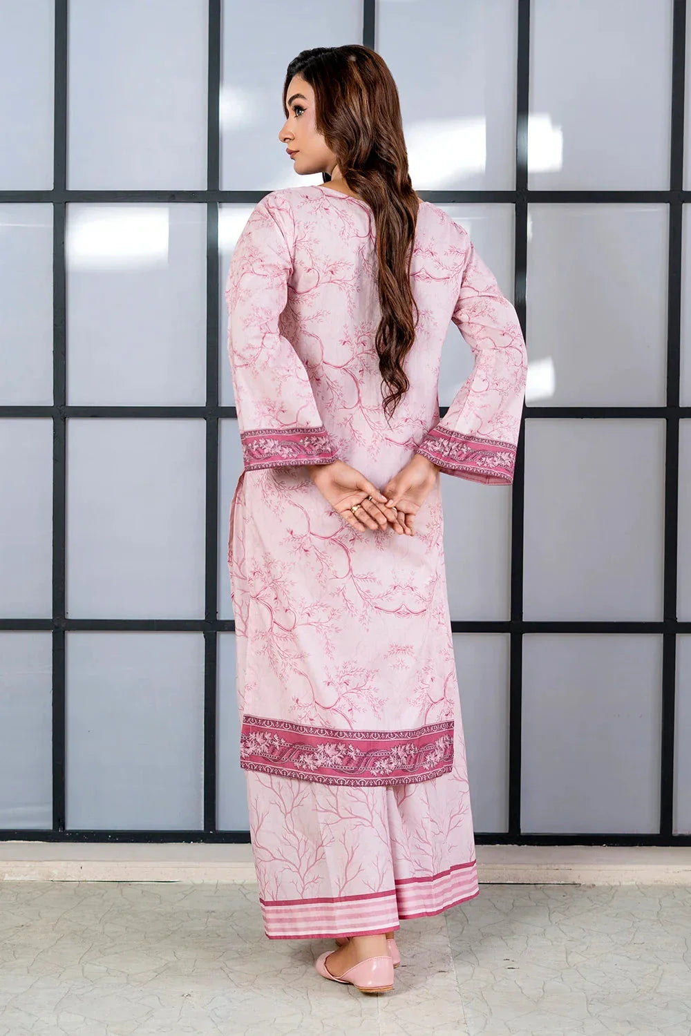 2PC Unstitched Printed Lawn Shirt and Trouser KST-4068 Printed KHAS STORES 