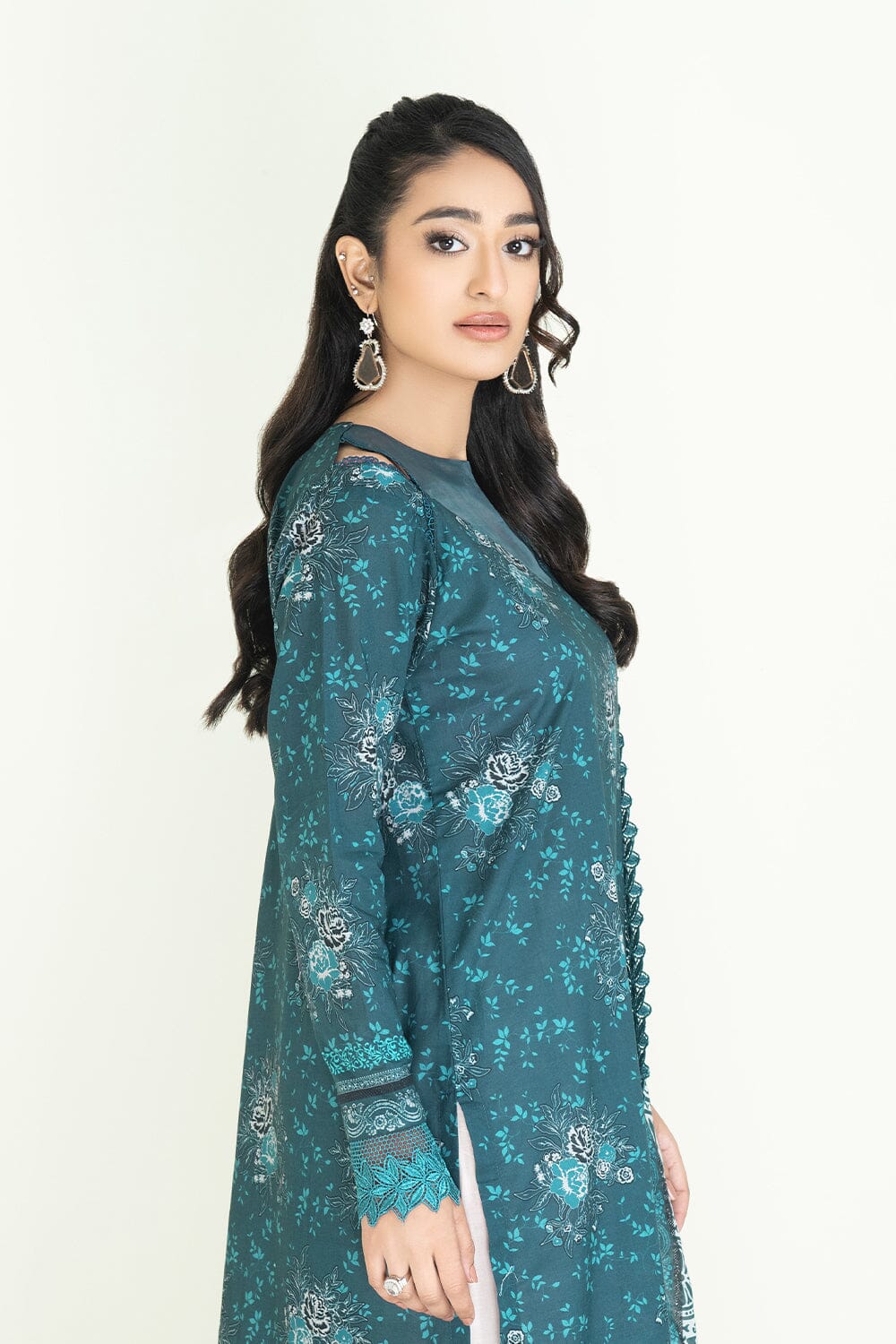 2PC Unstitched Printed Lawn Shirt & Dupatta | KSD-3815 Printed KHAS STORES 