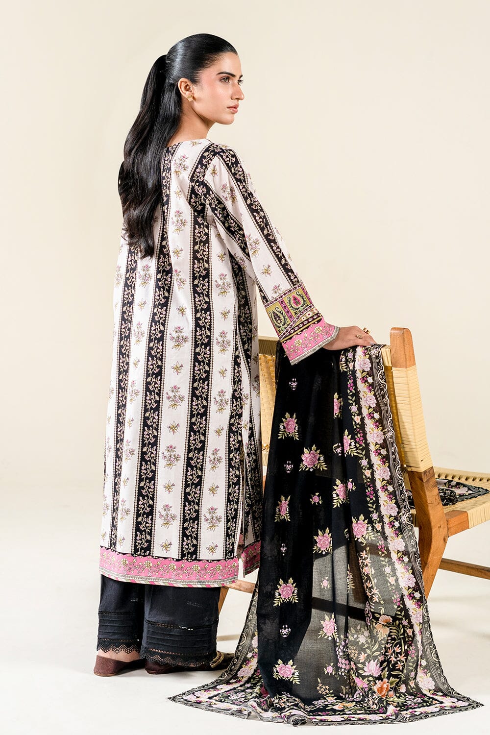 2PC Unstitched Printed Lawn Shirt & Dupatta | KSD-3819 Printed KHAS STORES 