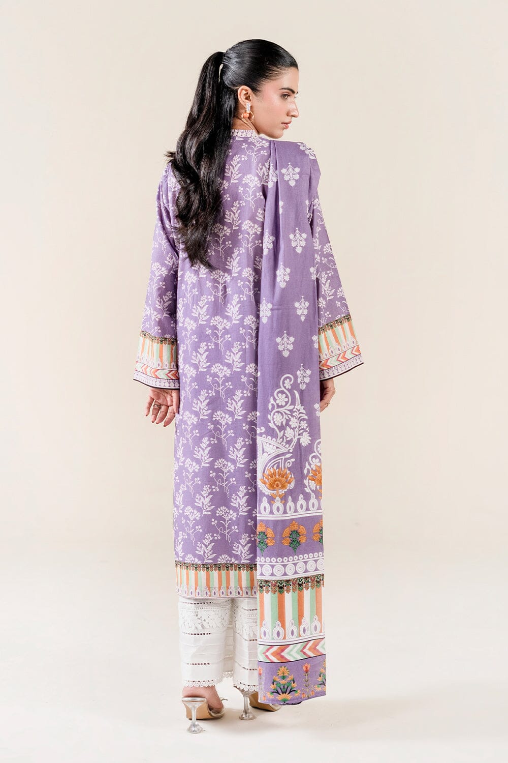 2PC Unstitched Printed Lawn Shirt & Dupatta | KSD-3823 Printed KHAS STORES 