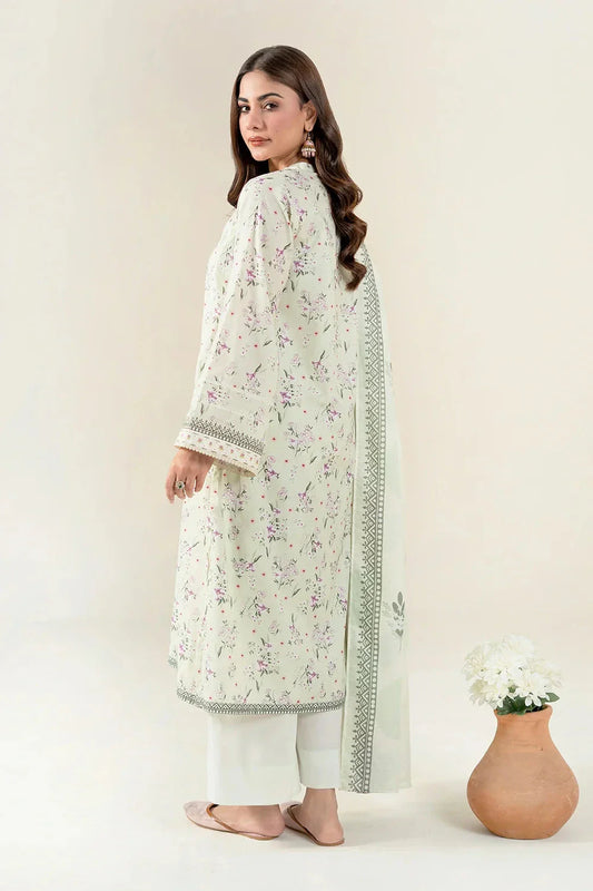 2PC Unstitched Printed Lawn Shirt & Dupatta | KSD-4057 Printed KHAS STORES 