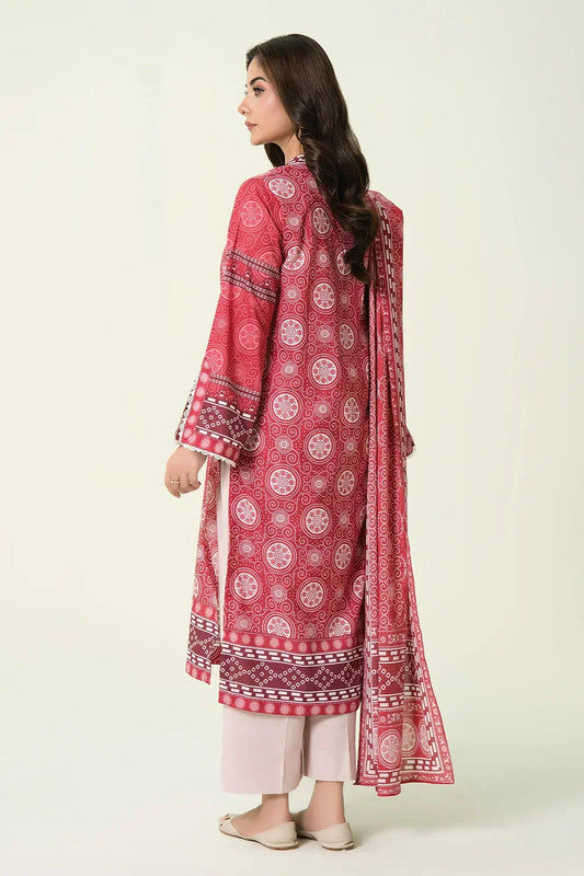 2PC Unstitched Printed Lawn Shirt & Dupatta | KSD-4100 Printed KHAS STORES 