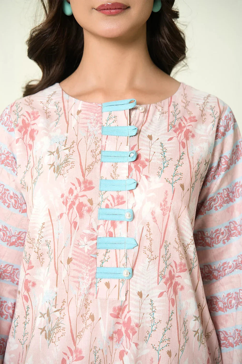 2PC Unstitched Printed Lawn Shirt & Dupatta | KSD-4103 Printed KHAS STORES 